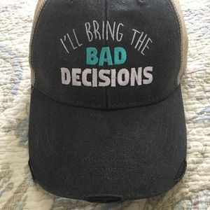 Piper Lou Trucker Hat black distressed